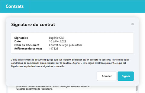Signature électronique